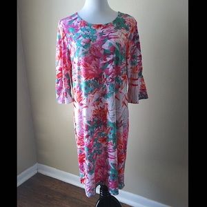 Colorful Flowing Midi Dress